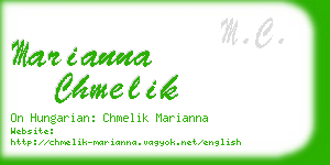 marianna chmelik business card